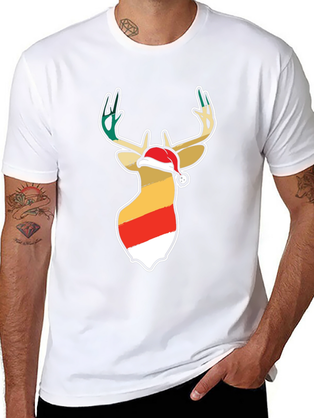 Festive Deer Christmas T-Shirt