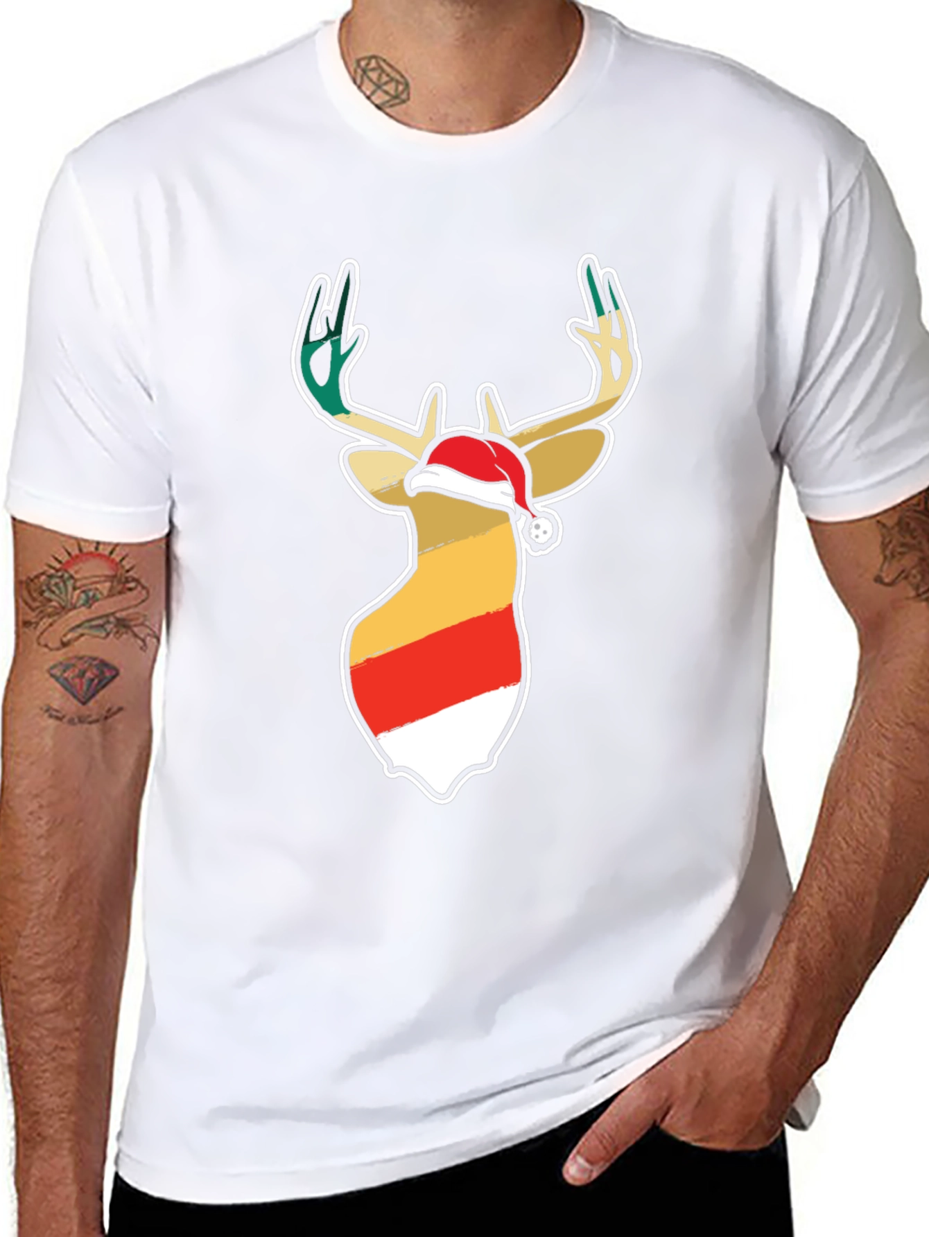 Festive Deer Christmas T-Shirt