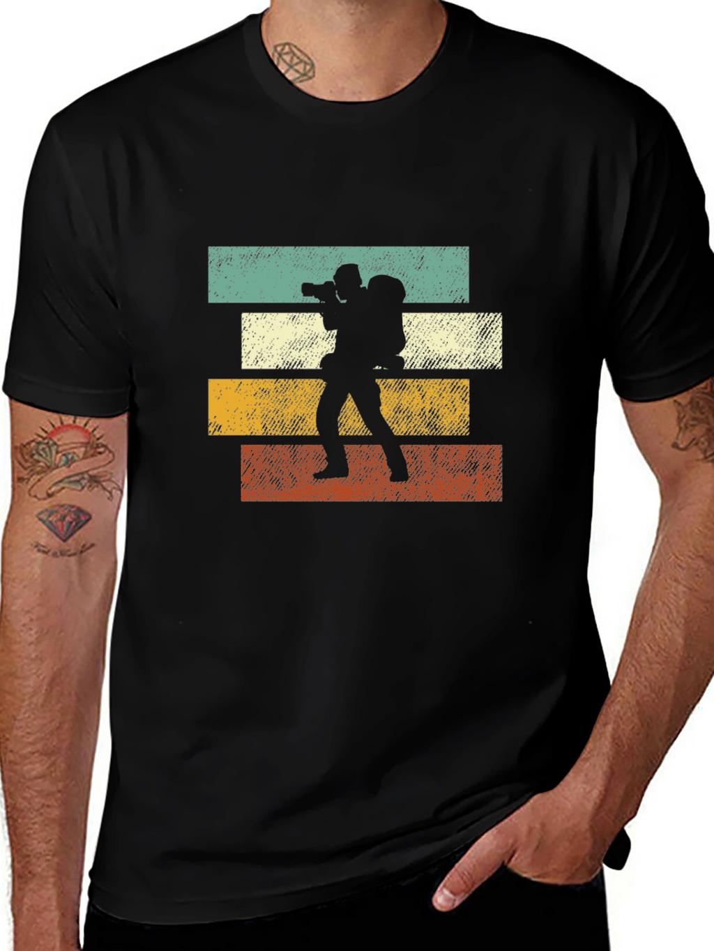 Retro Photographer Graphic T-Shirt