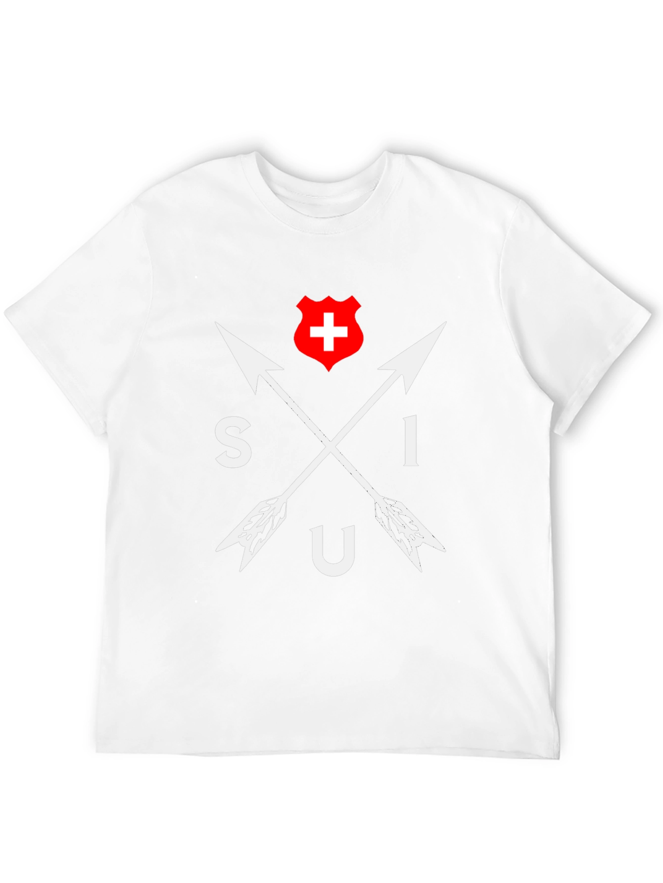 SIU Switzerland Arrow T-Shirt - Black Cotton Tee