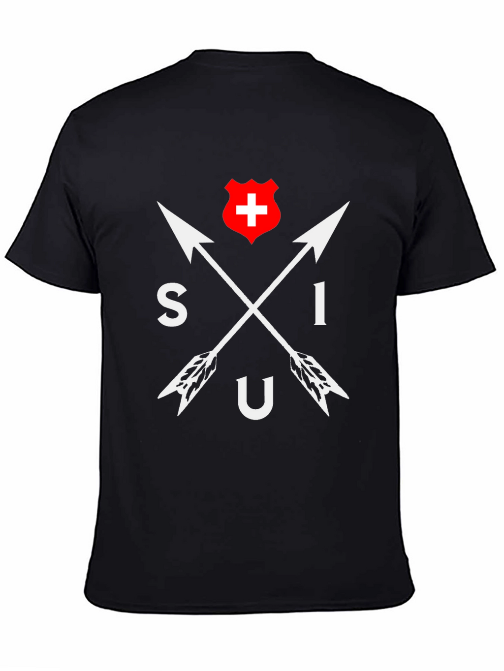 SIU Switzerland Arrow T-Shirt - Black Cotton Tee