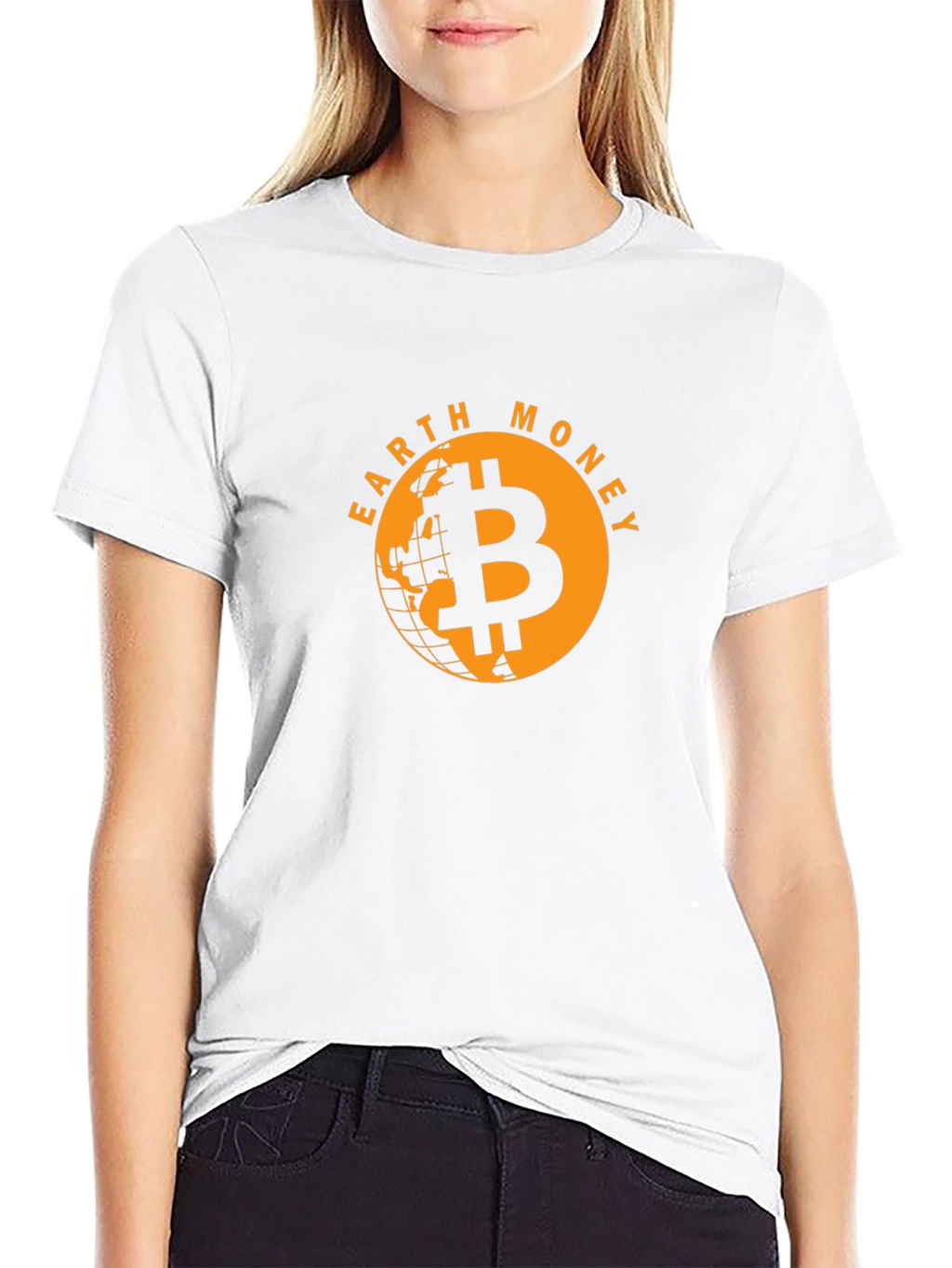 Earth Money Bitcoin T-Shirt - Black