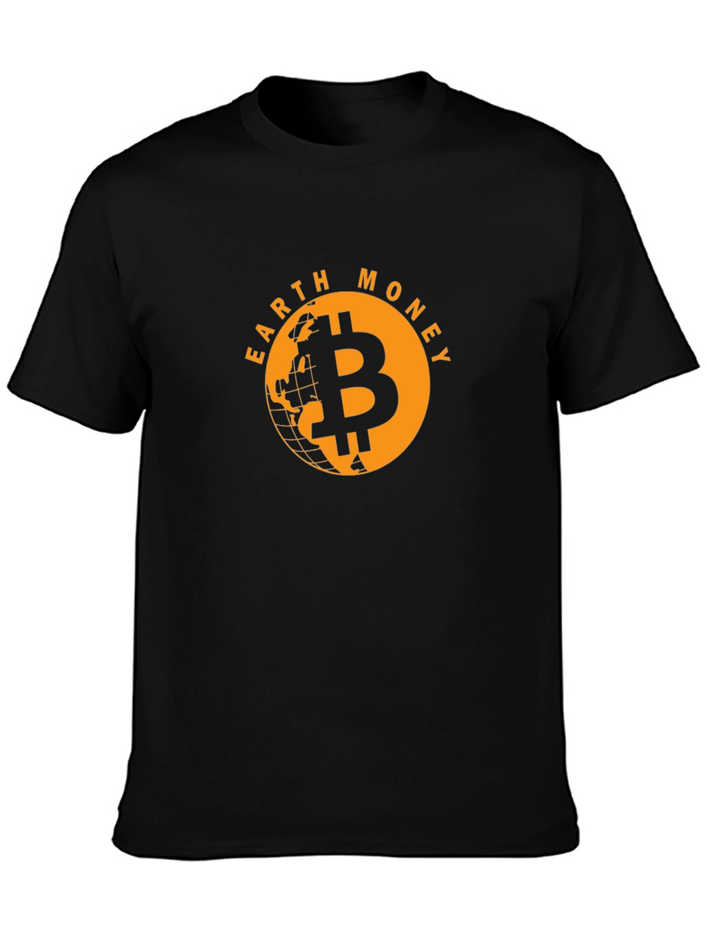 Earth Money Bitcoin T-Shirt - Black