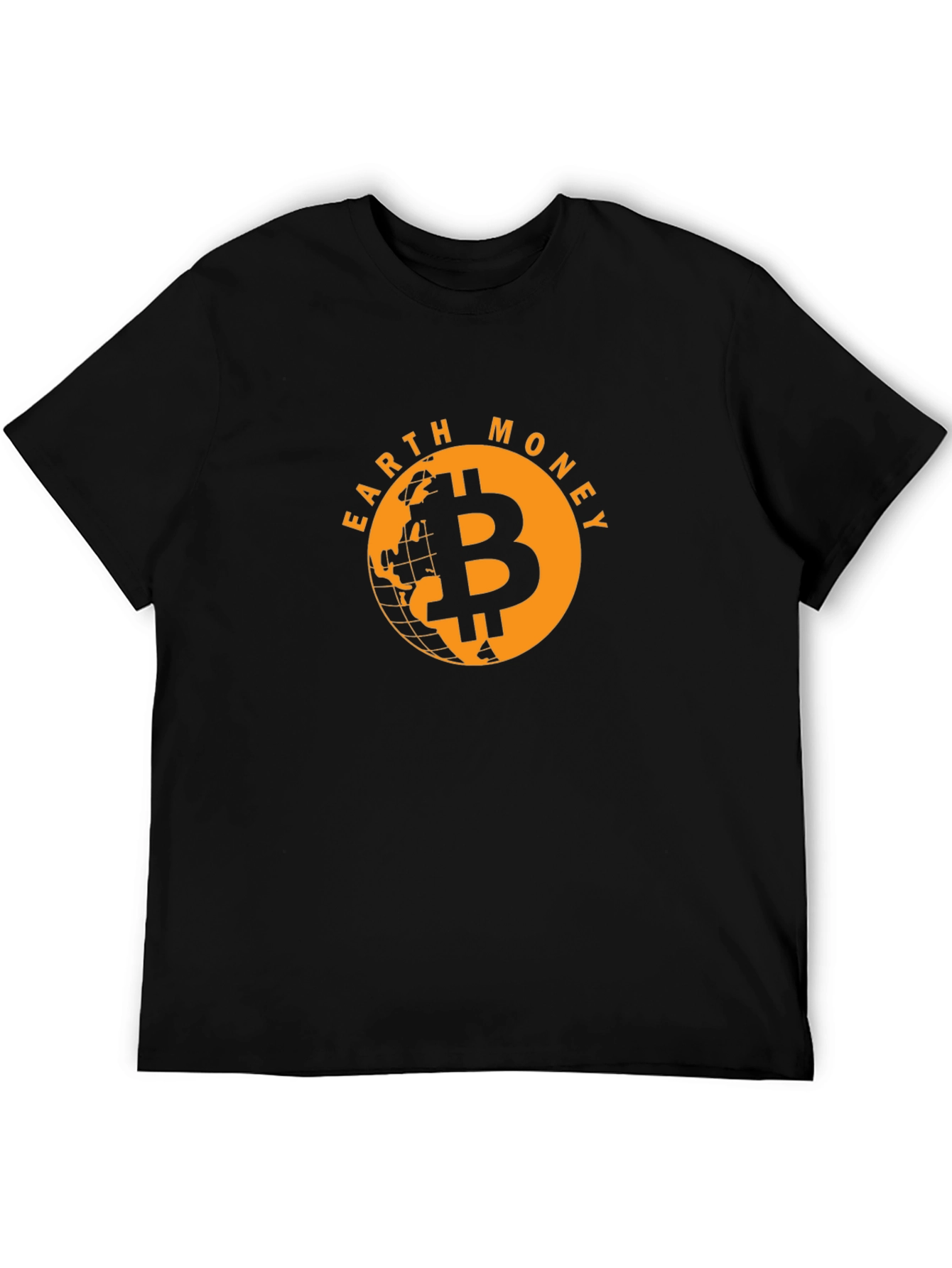 Earth Money Bitcoin T-Shirt - Black