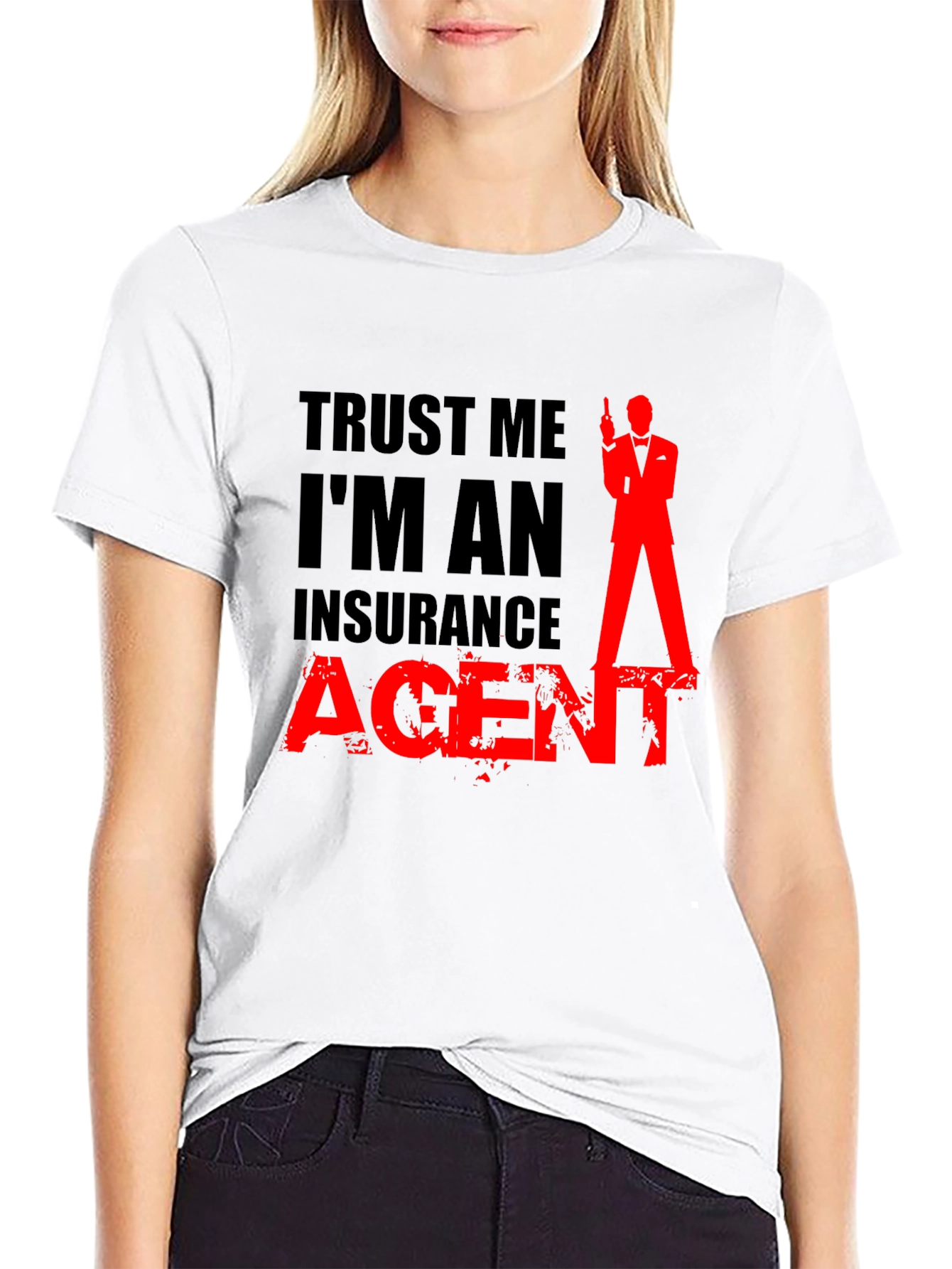 Trust Me Im An Insurance Agent Black T-Shirt