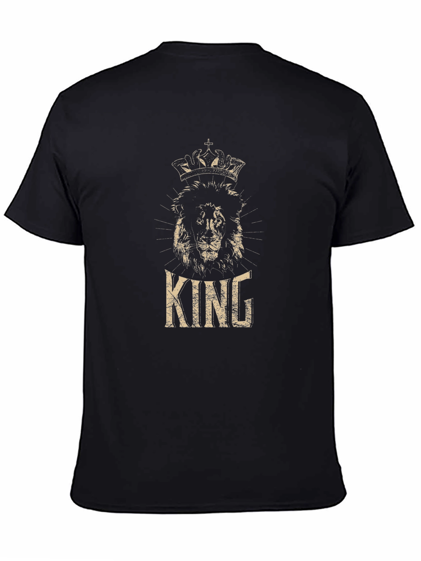 King Lion Graphic Tee - Mens Black T-Shirt