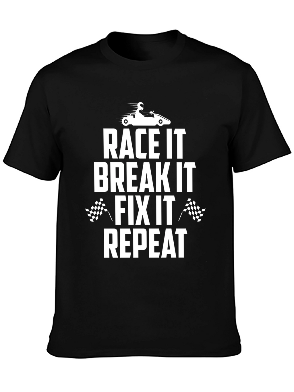 Race It Break It Fix It Repeat Graphic Tee