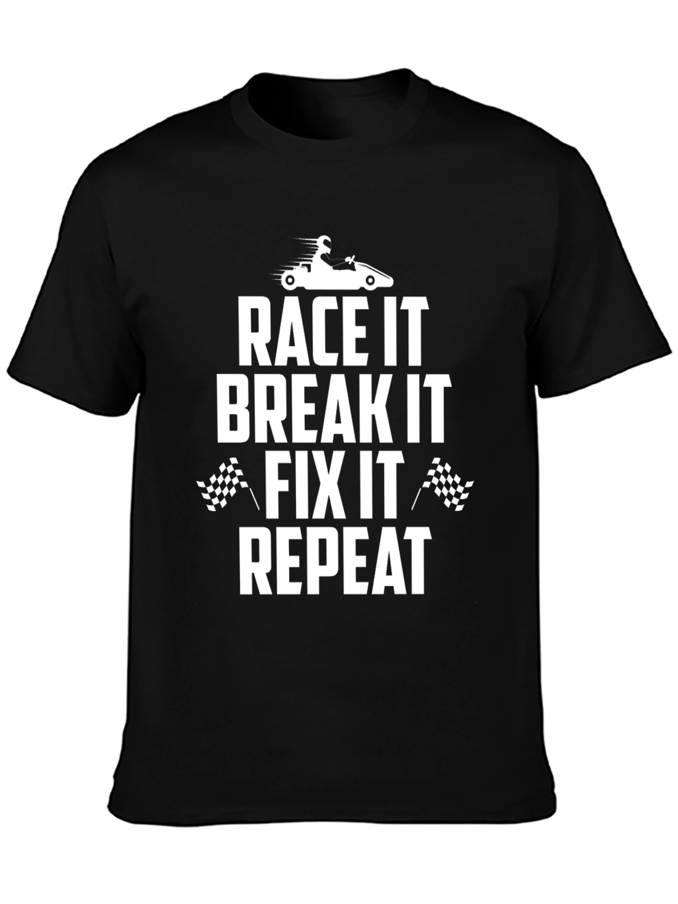 Race It Break It Fix It Repeat Graphic Tee