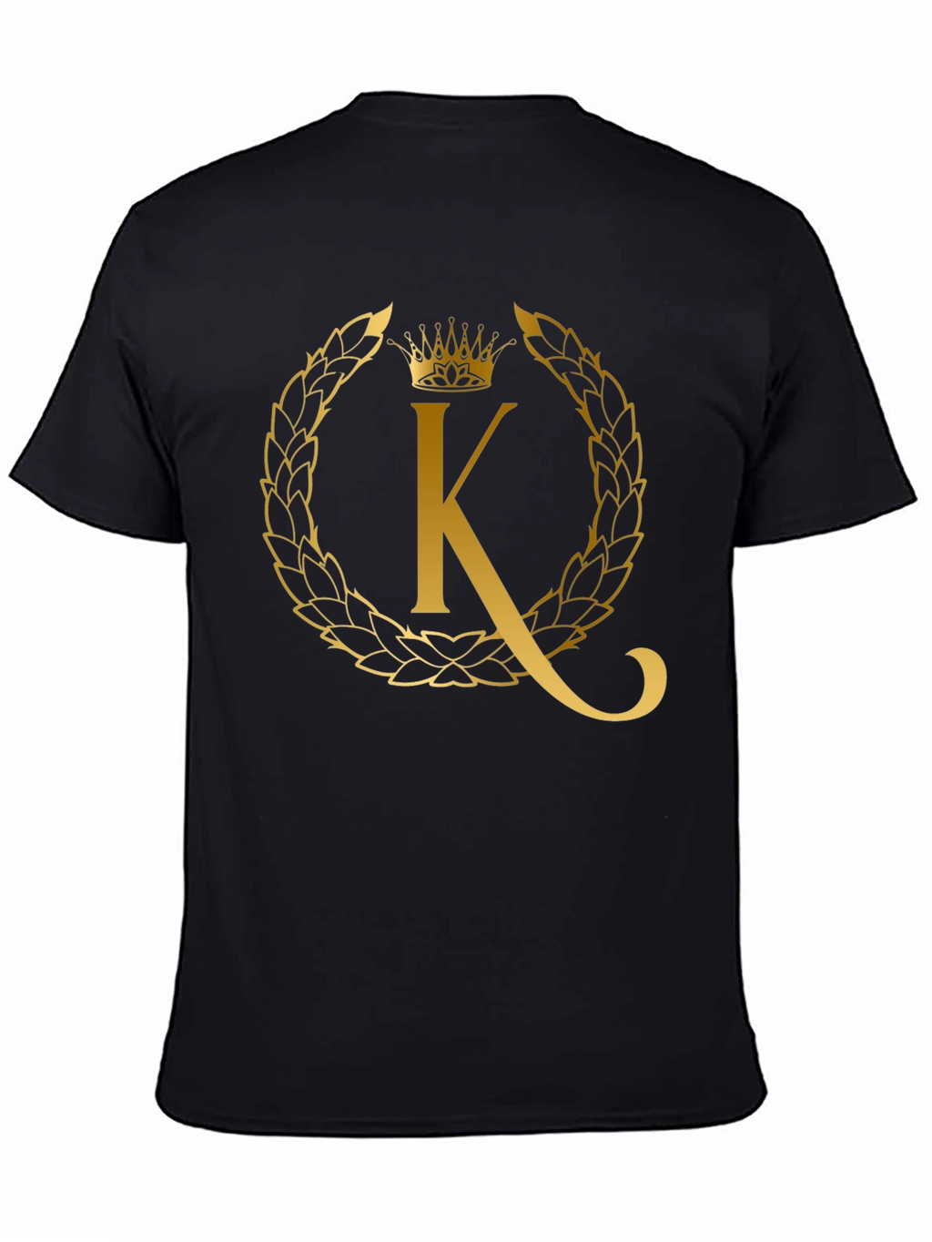Golden K Crown Tee - Stylish Mens Graphic T-Shirt