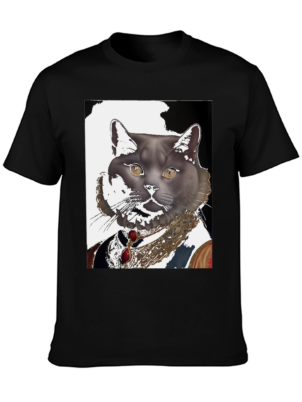 Regal Cat Portrait T-Shirt