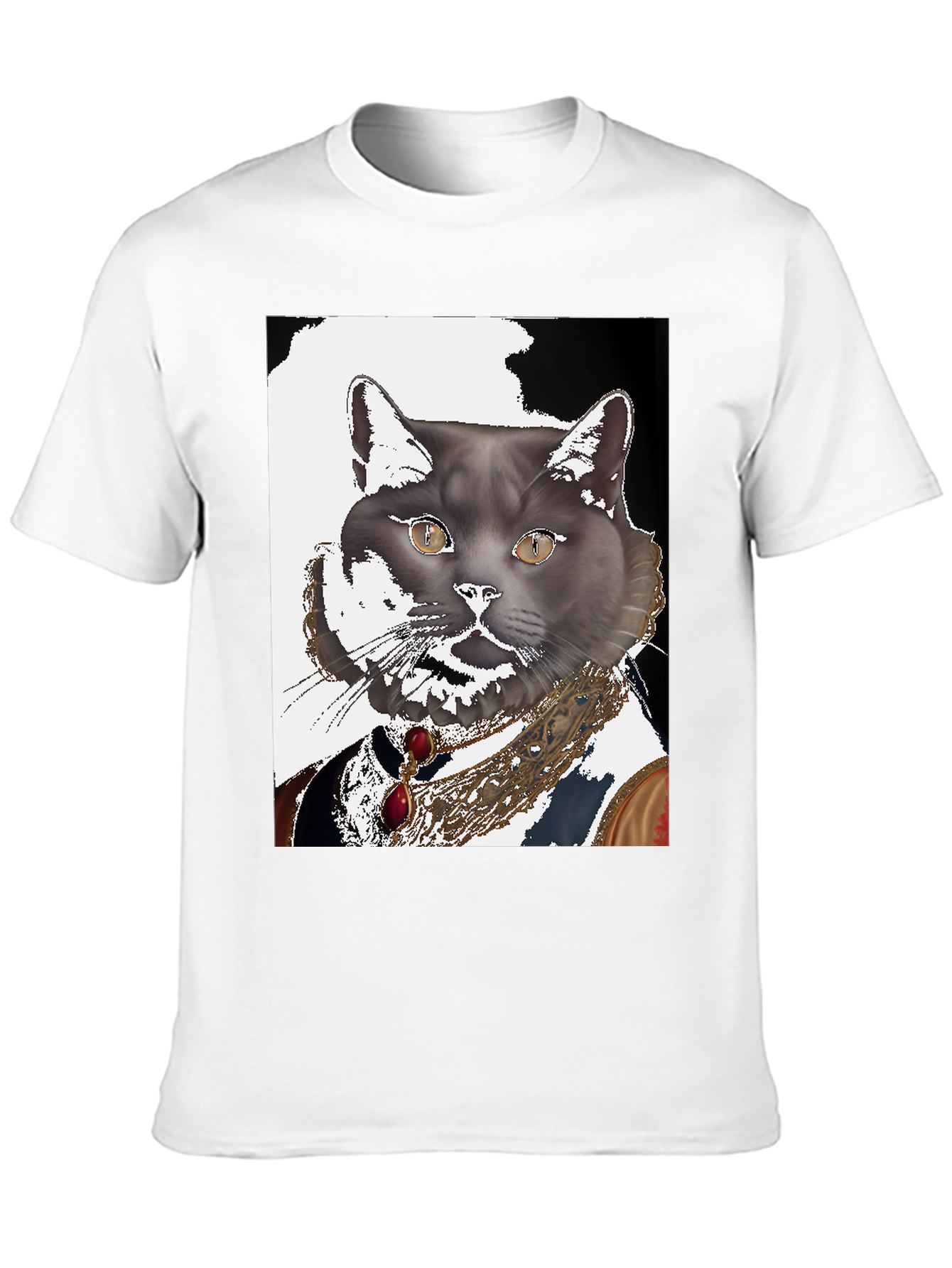 Regal Cat Portrait T-Shirt
