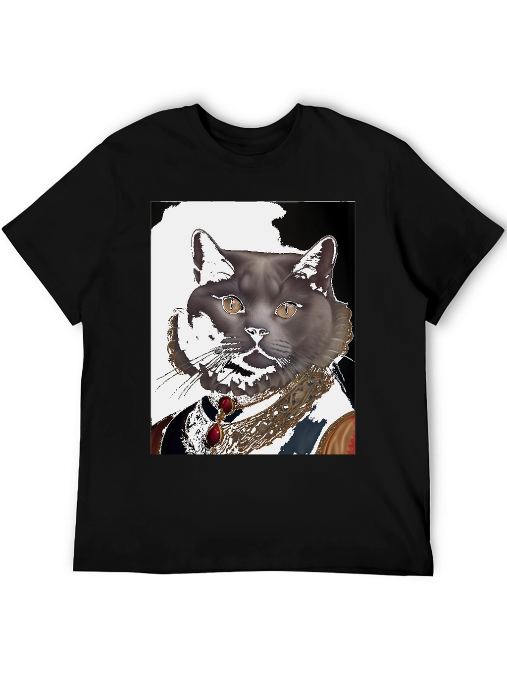 Regal Cat Portrait T-Shirt