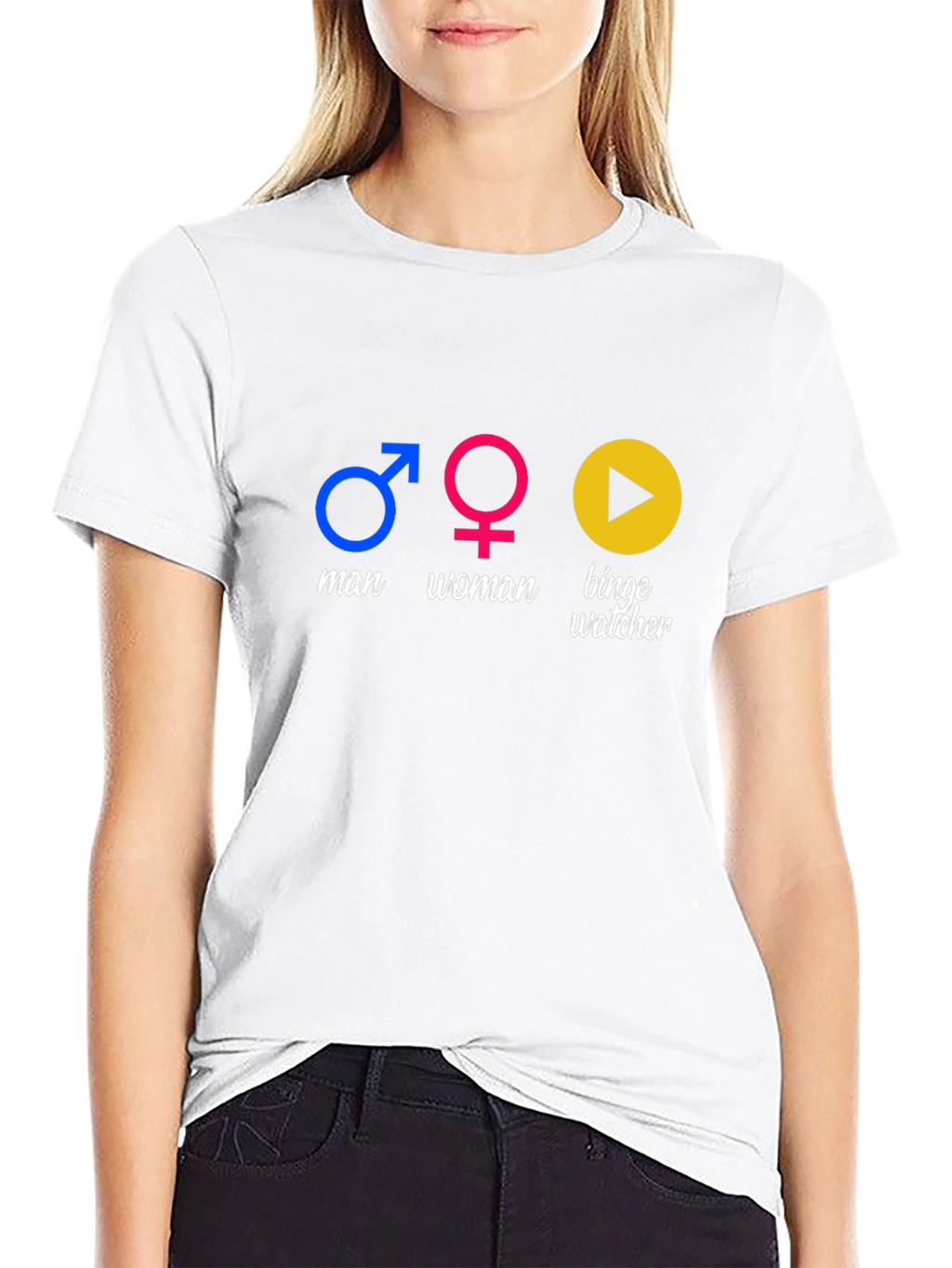 Funny Man Woman Binge Watcher T-Shirt