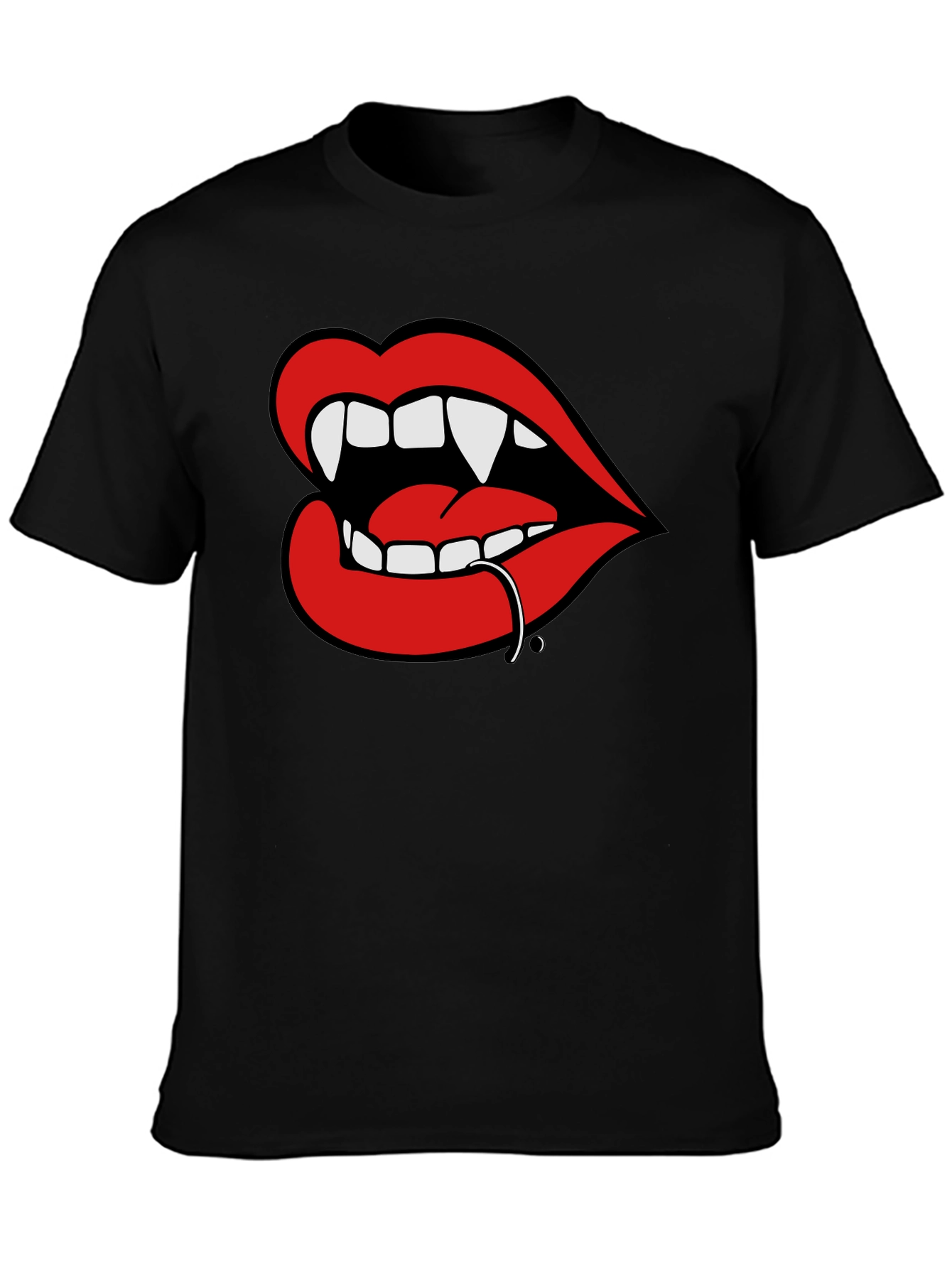 Vampire Lips T-Shirt: Bold Graphic Tee