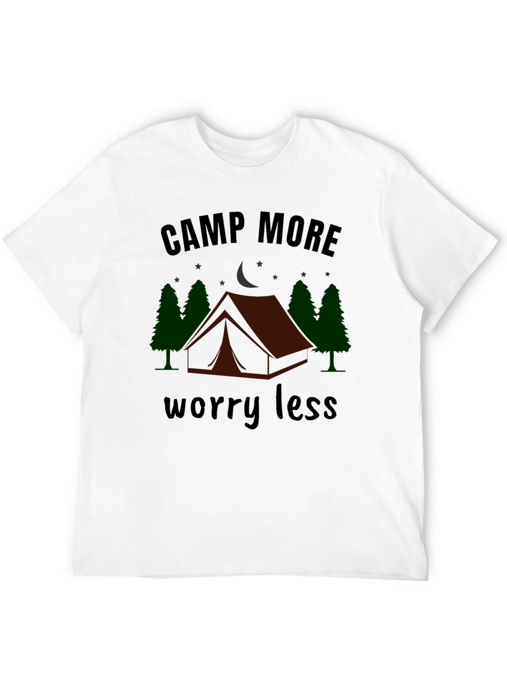Camp More Worry Less Graphic T-Shirt