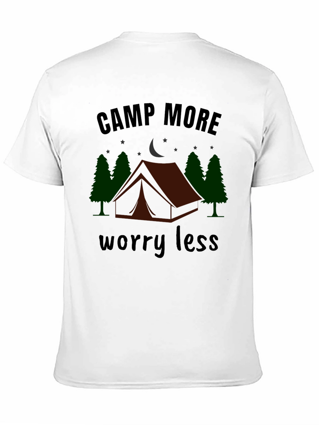 Camp More Worry Less Graphic T-Shirt