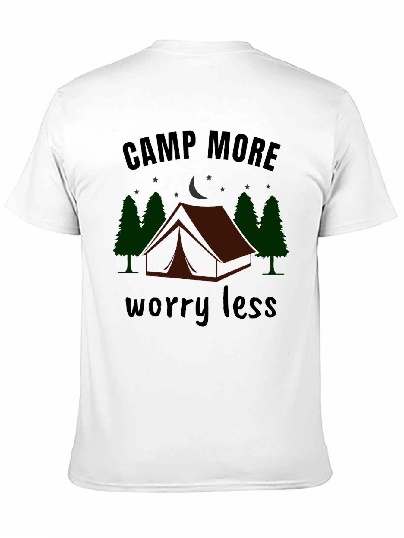 Camp More Worry Less Graphic T-Shirt