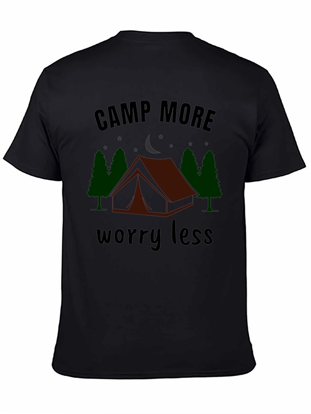 Camp More Worry Less Graphic T-Shirt