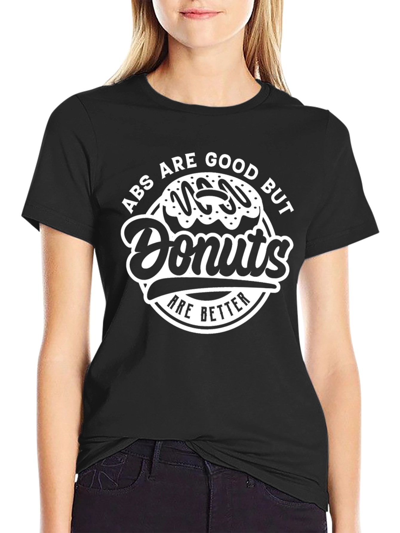 Abs Are Good But Donuts T-Shirt - Funny Fitness Tee