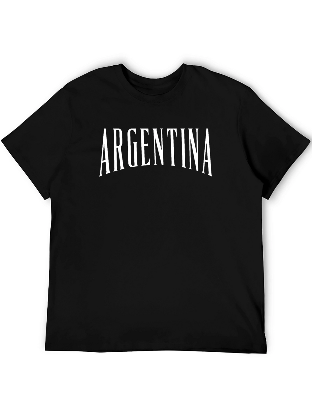 Argentina Text Graphic Black T-Shirt