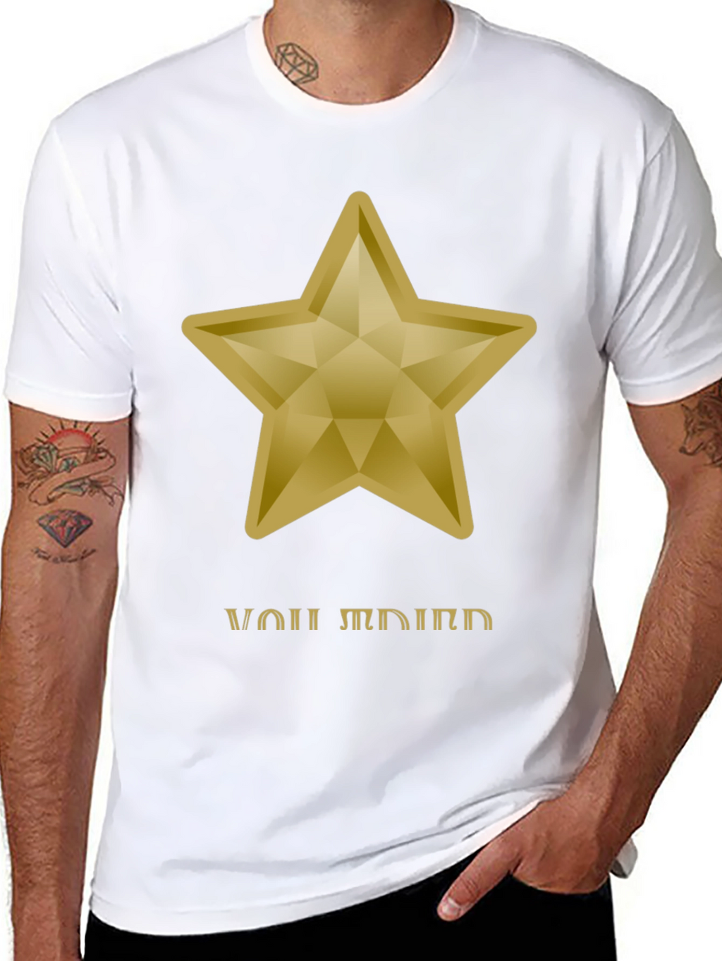 Gold Star Graphic Tee - You Shine Bright!