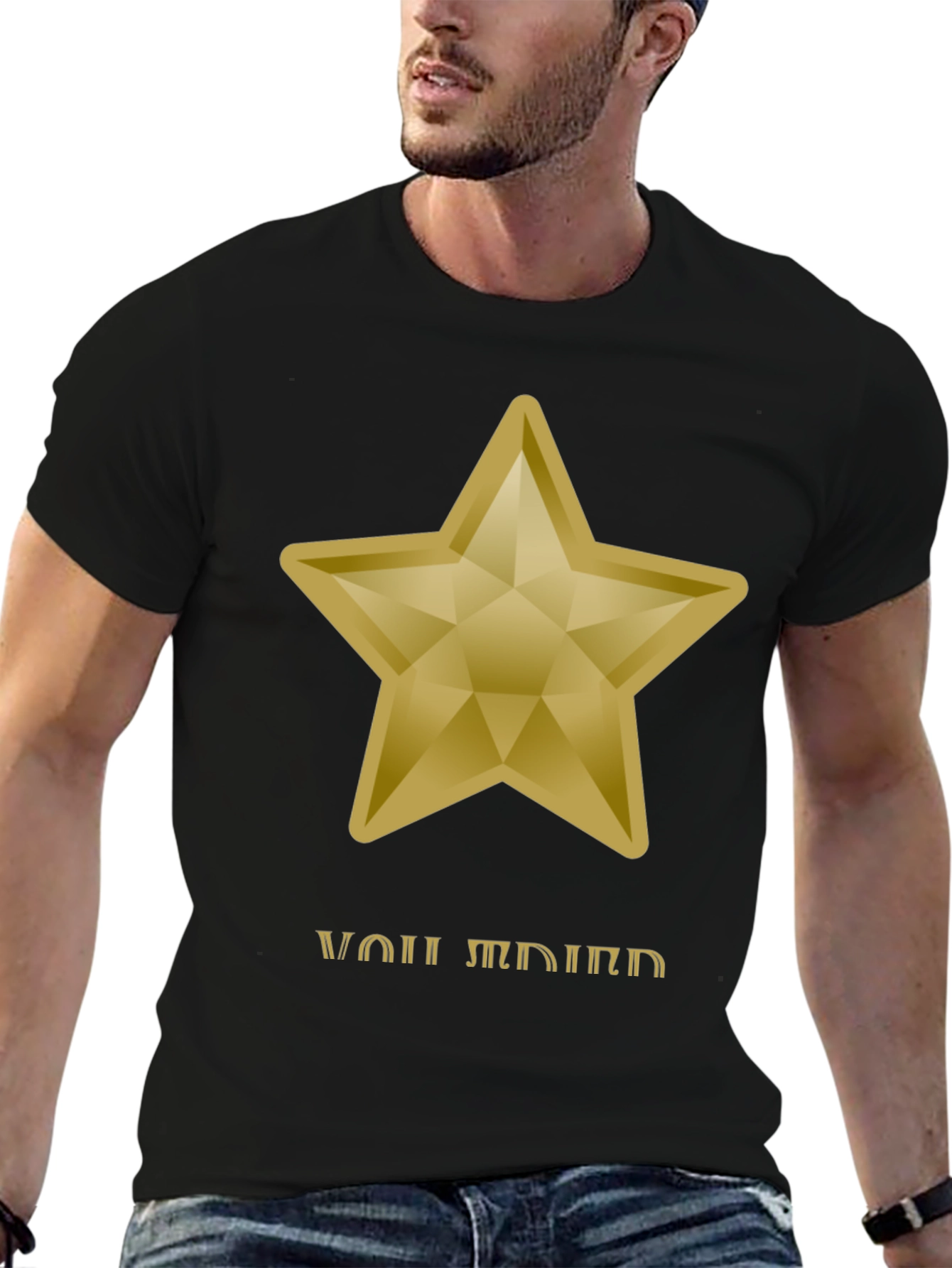 Gold Star Graphic Tee - You Shine Bright!
