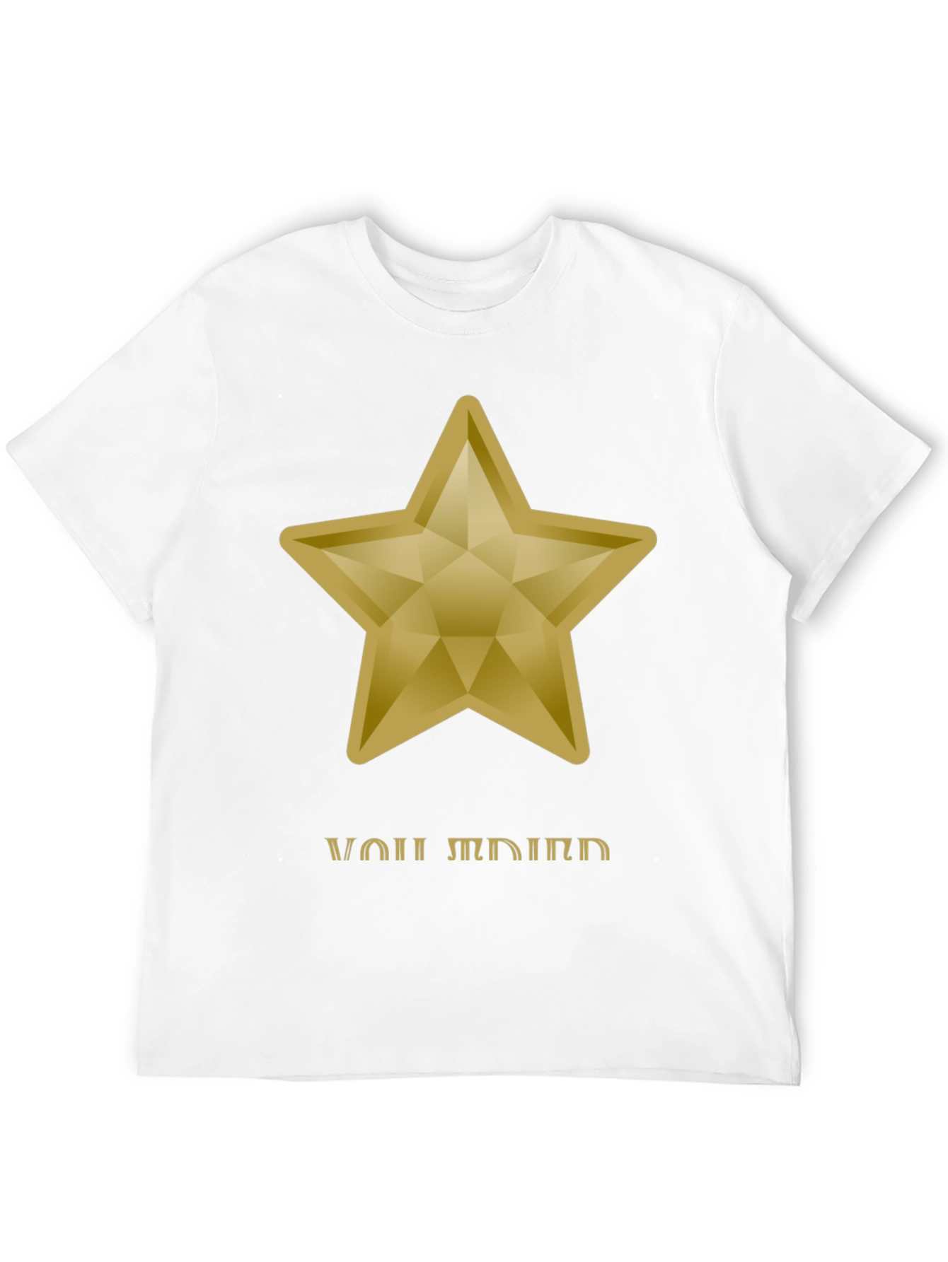 Gold Star Graphic Tee - You Shine Bright!