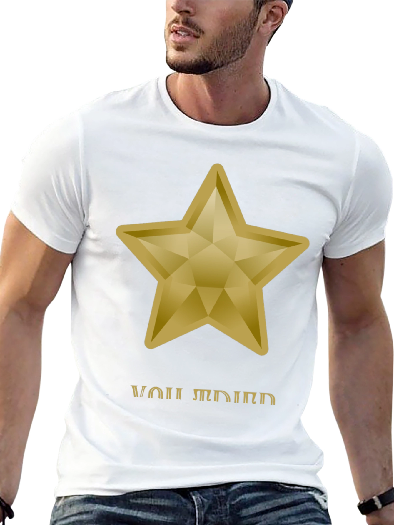 Gold Star Graphic Tee - You Shine Bright!