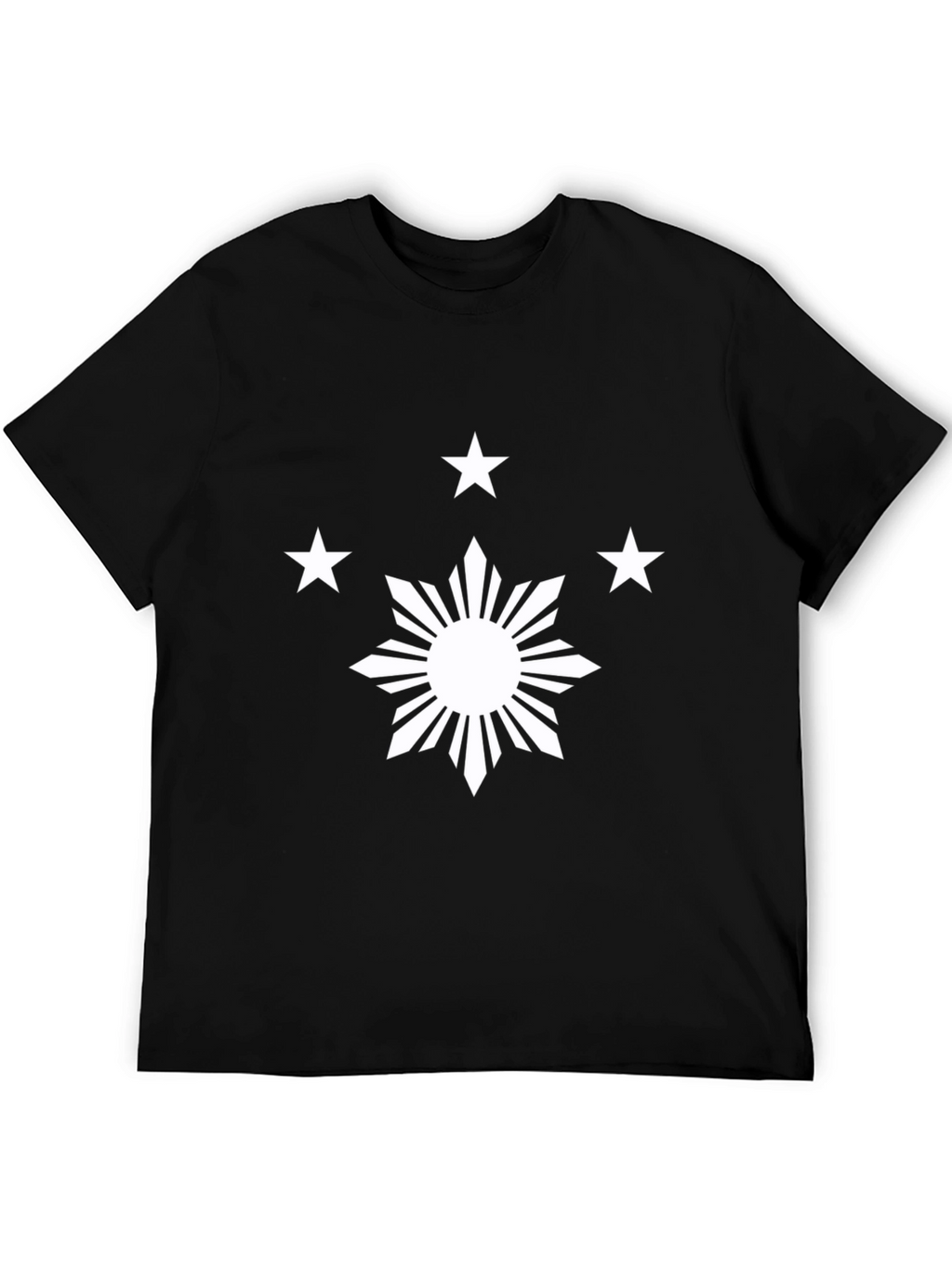 Philippine Sun & Stars Black Graphic Tee