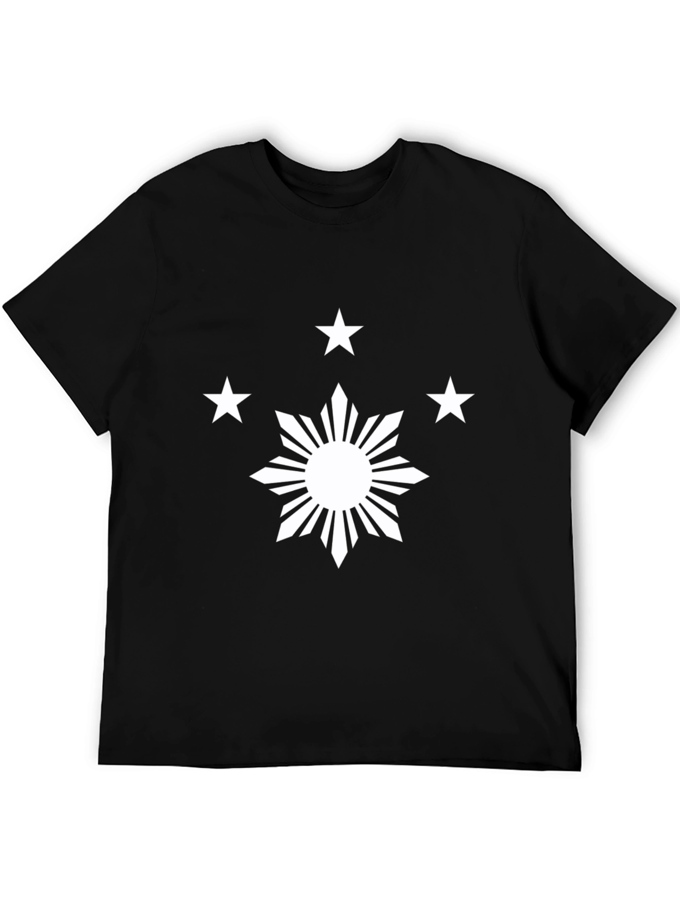 Philippine Sun & Stars Black Graphic Tee
