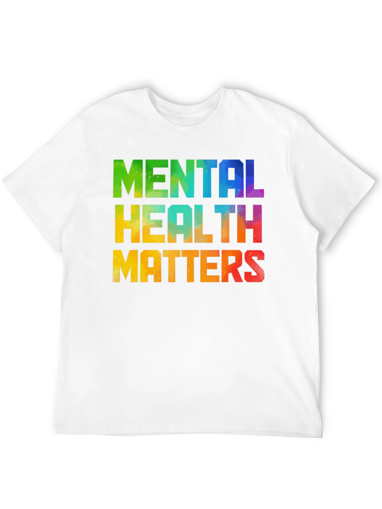 Mental Health Matters Graphic Tee - Black Cotton T-Shirt
