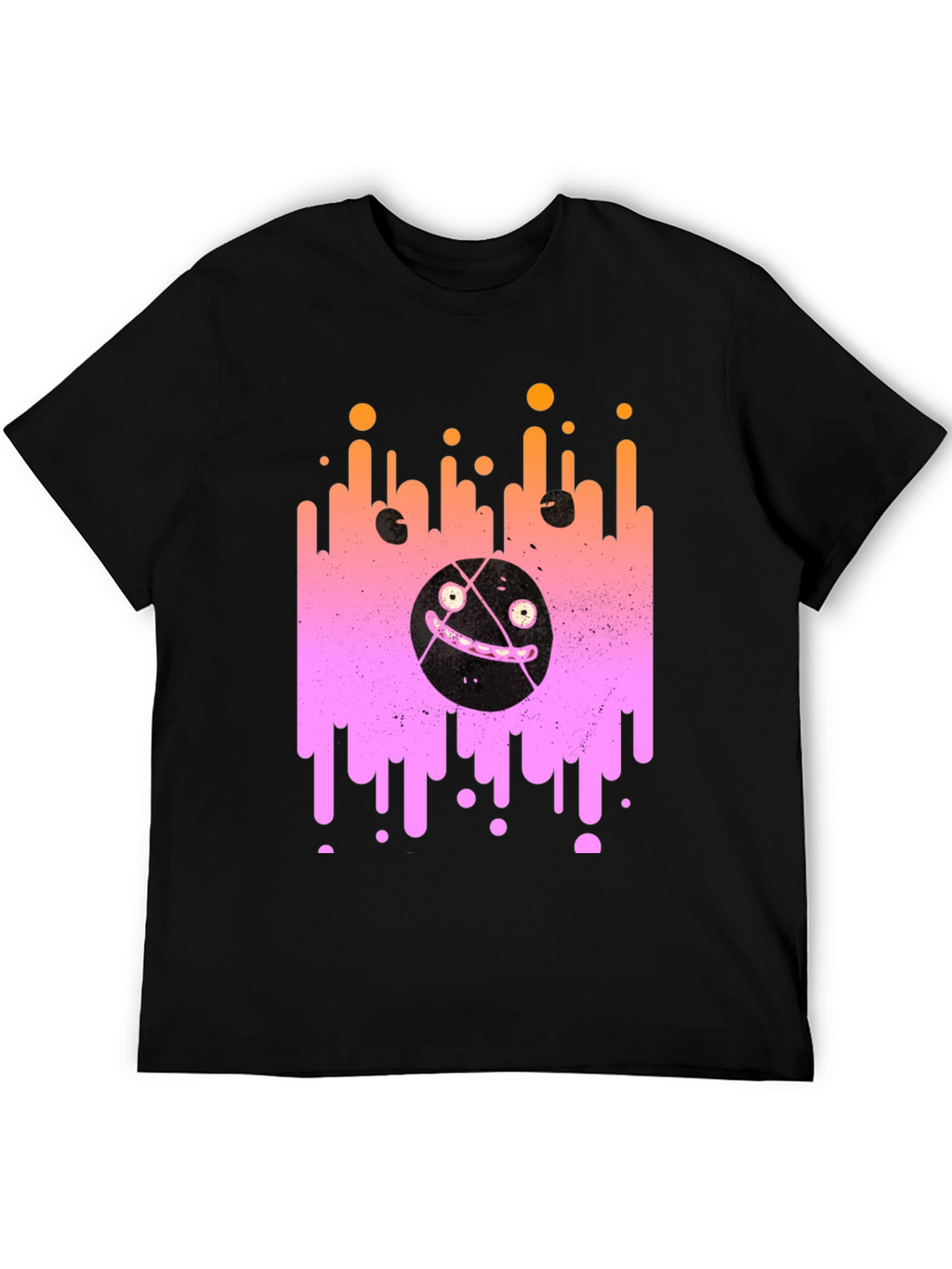 Abstract Graphic Print Crew Neck T-Shirt