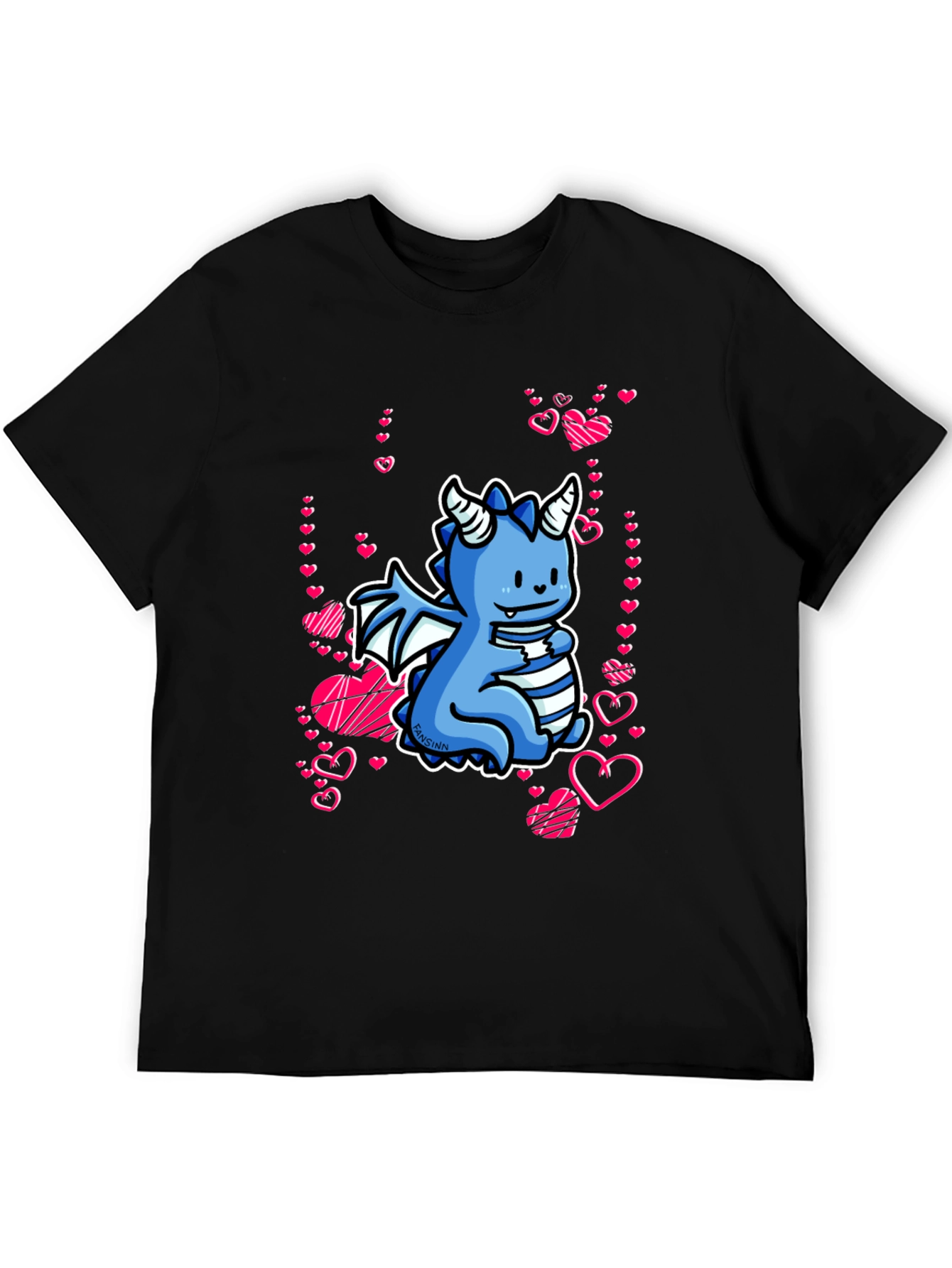 Cute Dragon Valentines Day Graphic Tee