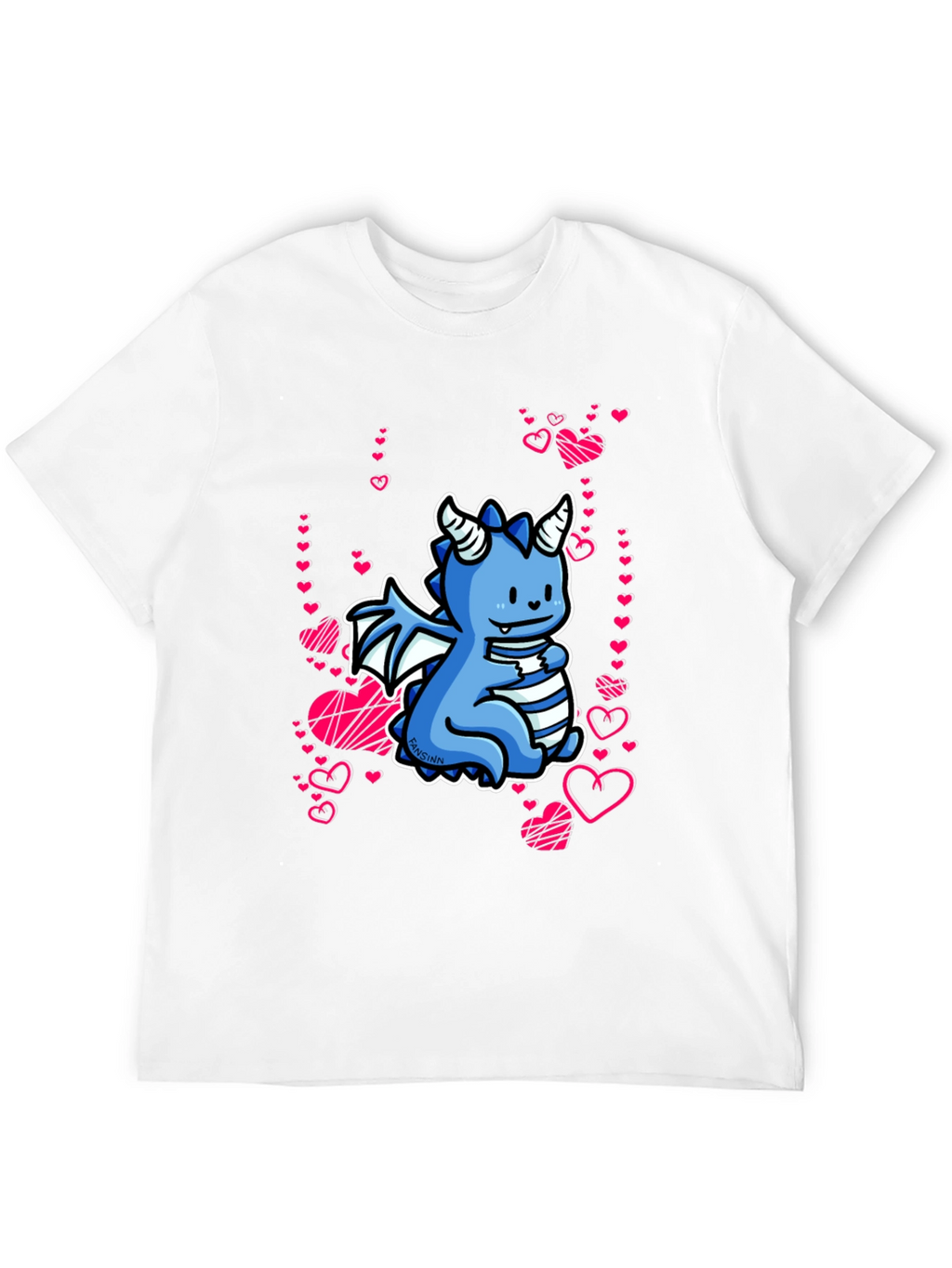 Cute Dragon Valentines Day Graphic Tee