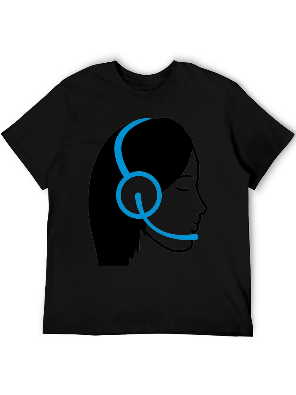 Customer Service Rep T-Shirt - Black Headset Design