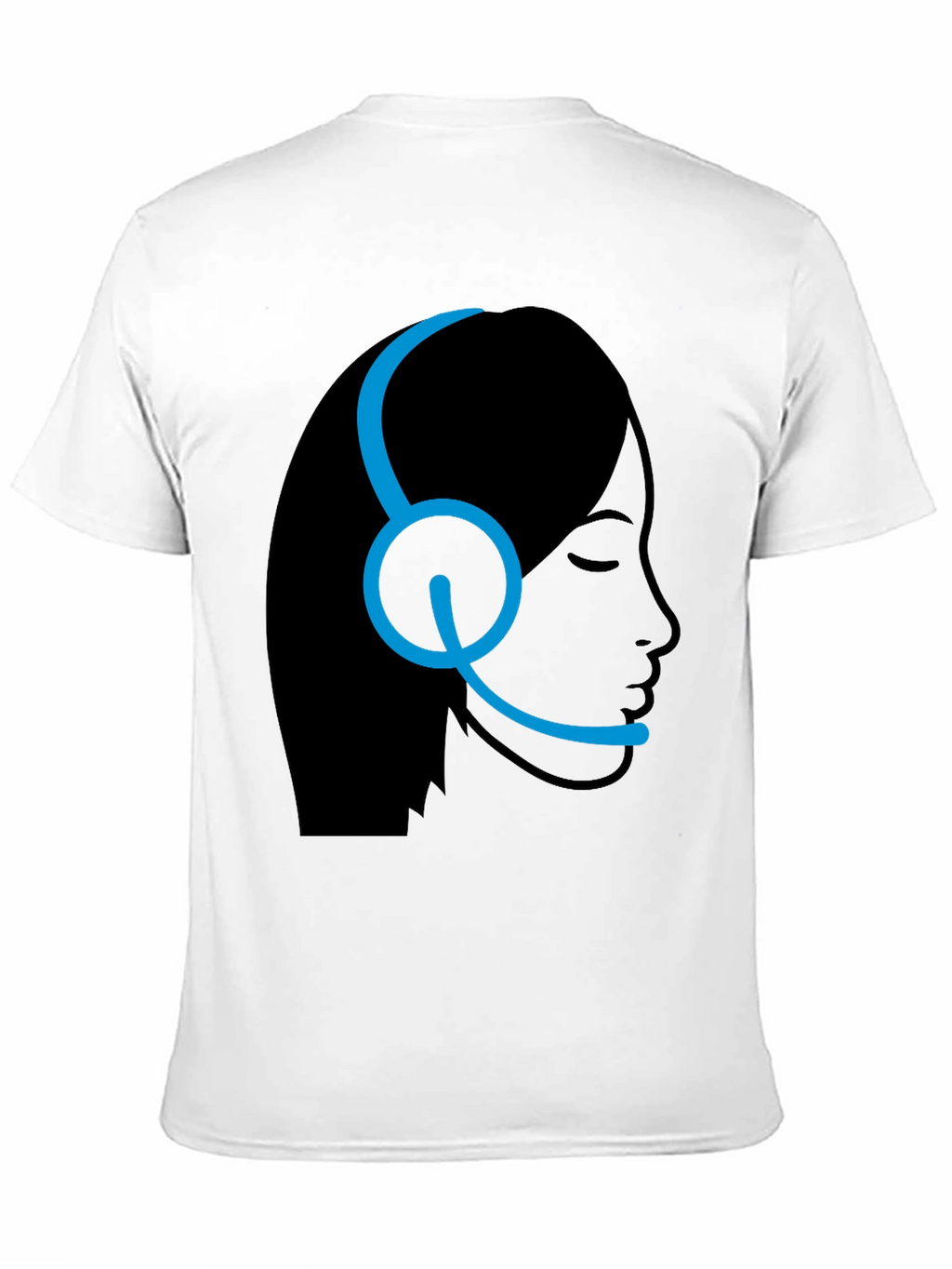 Customer Service Rep T-Shirt - Black Headset Design