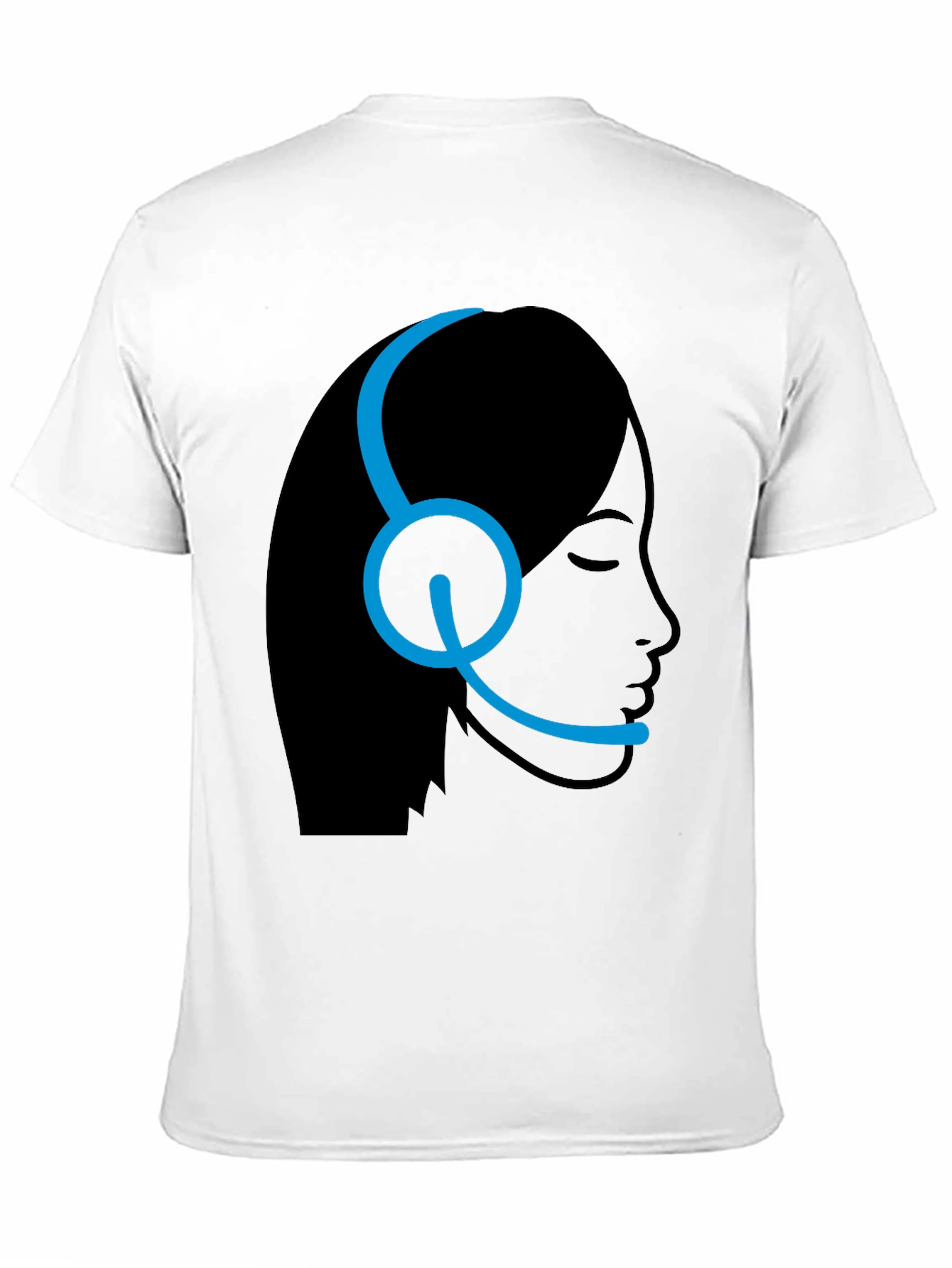 Customer Service Rep T-Shirt - Black Headset Design