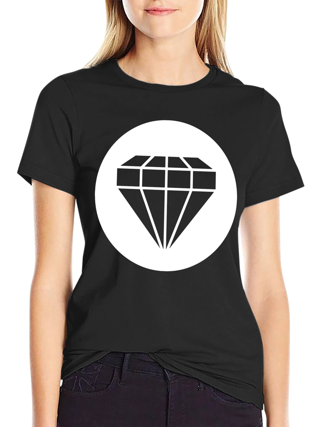 Diamond Graphic Black T-Shirt