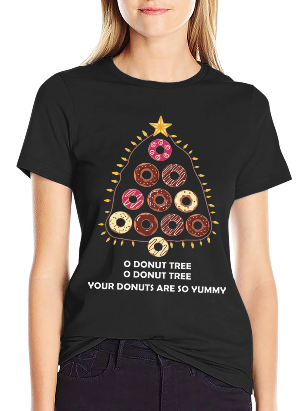 O Donut Tree T-Shirt - Christmas Holiday Tee