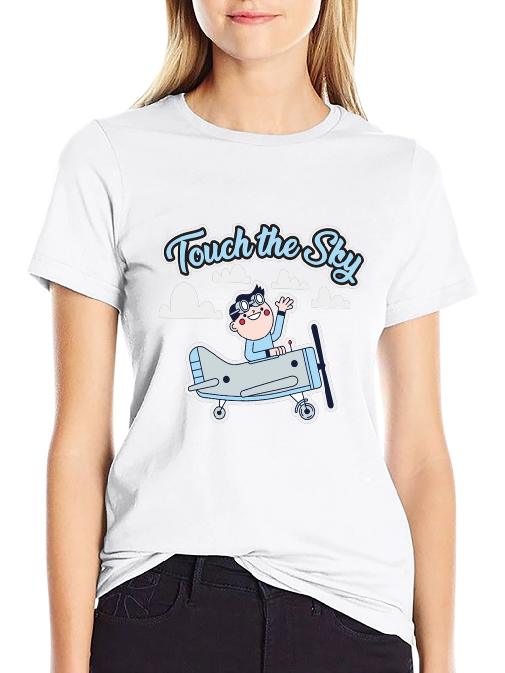 Touch the Sky T-Shirt - Airplane & Pilot Design