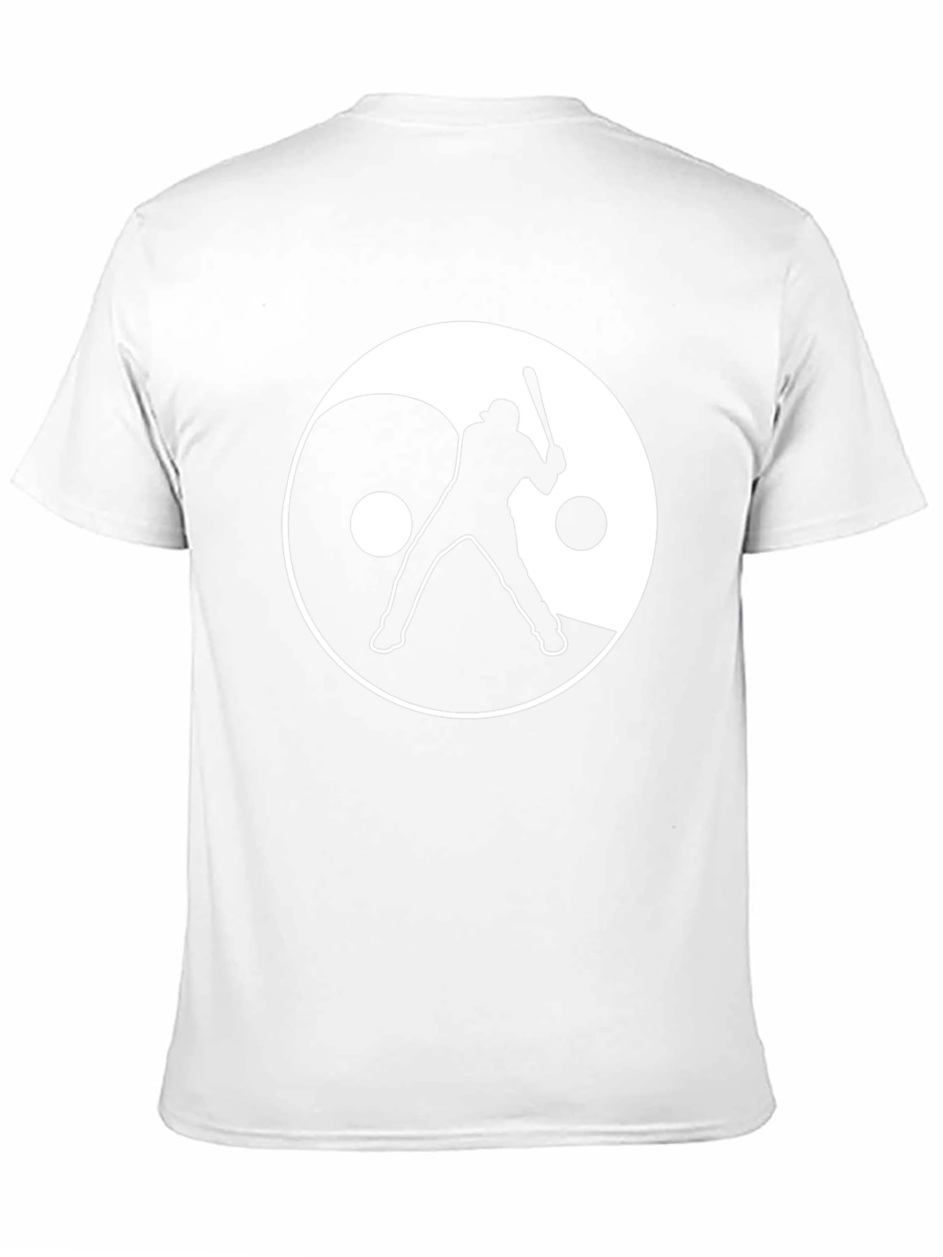 Yin Yang Baseball Graphic Tee - Black