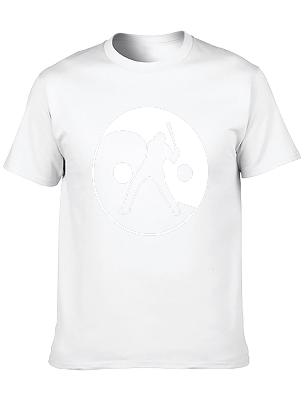 Yin Yang Baseball Graphic Tee - Black