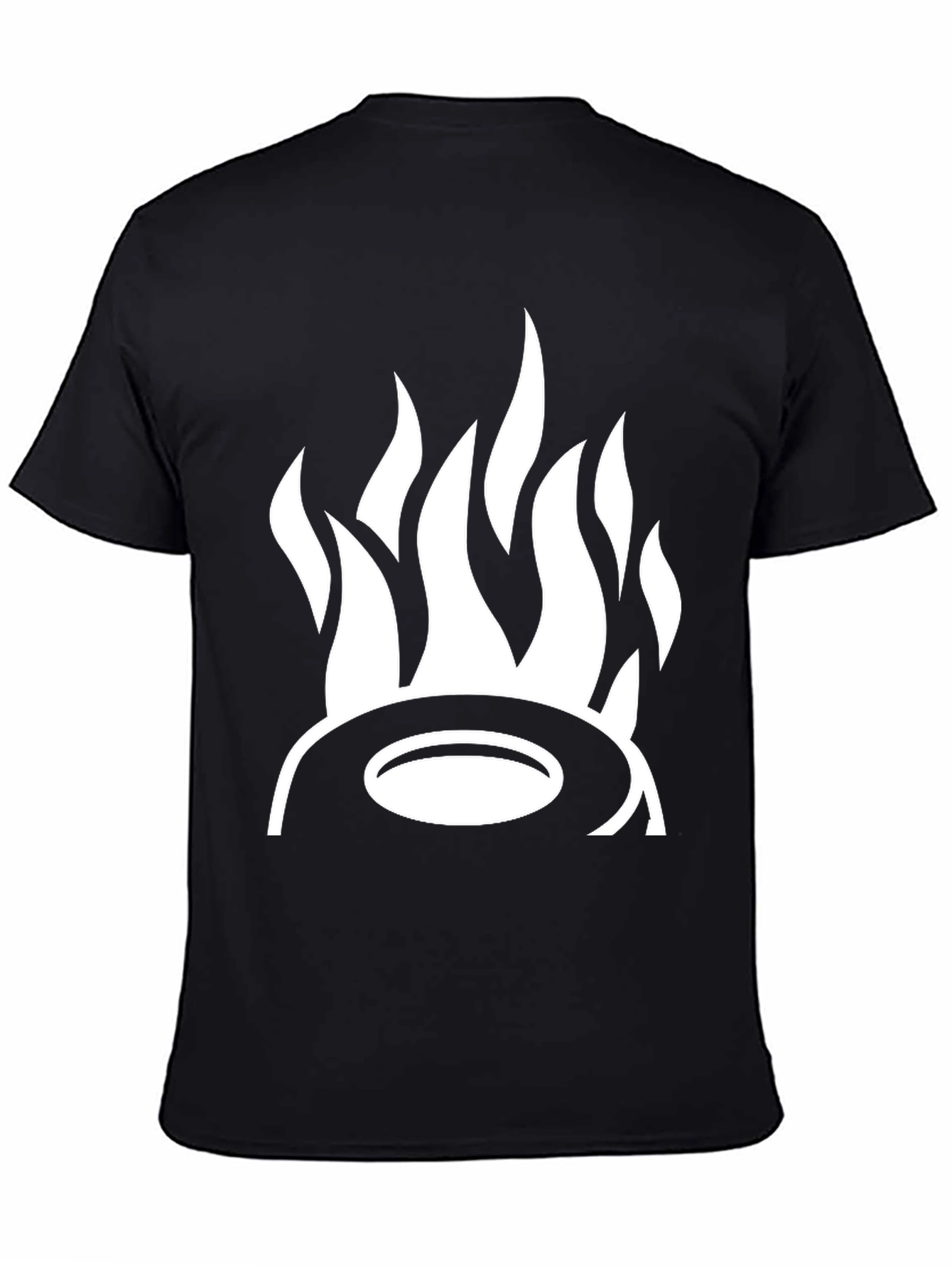 Flame Design Black T-Shirt