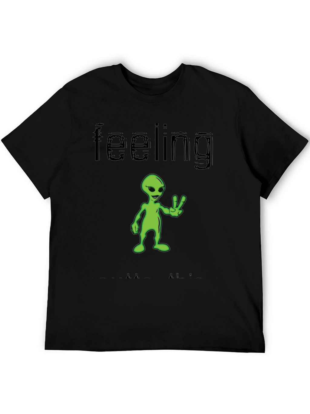 Feeling Alien T-Shirt - Black Graphic Tee