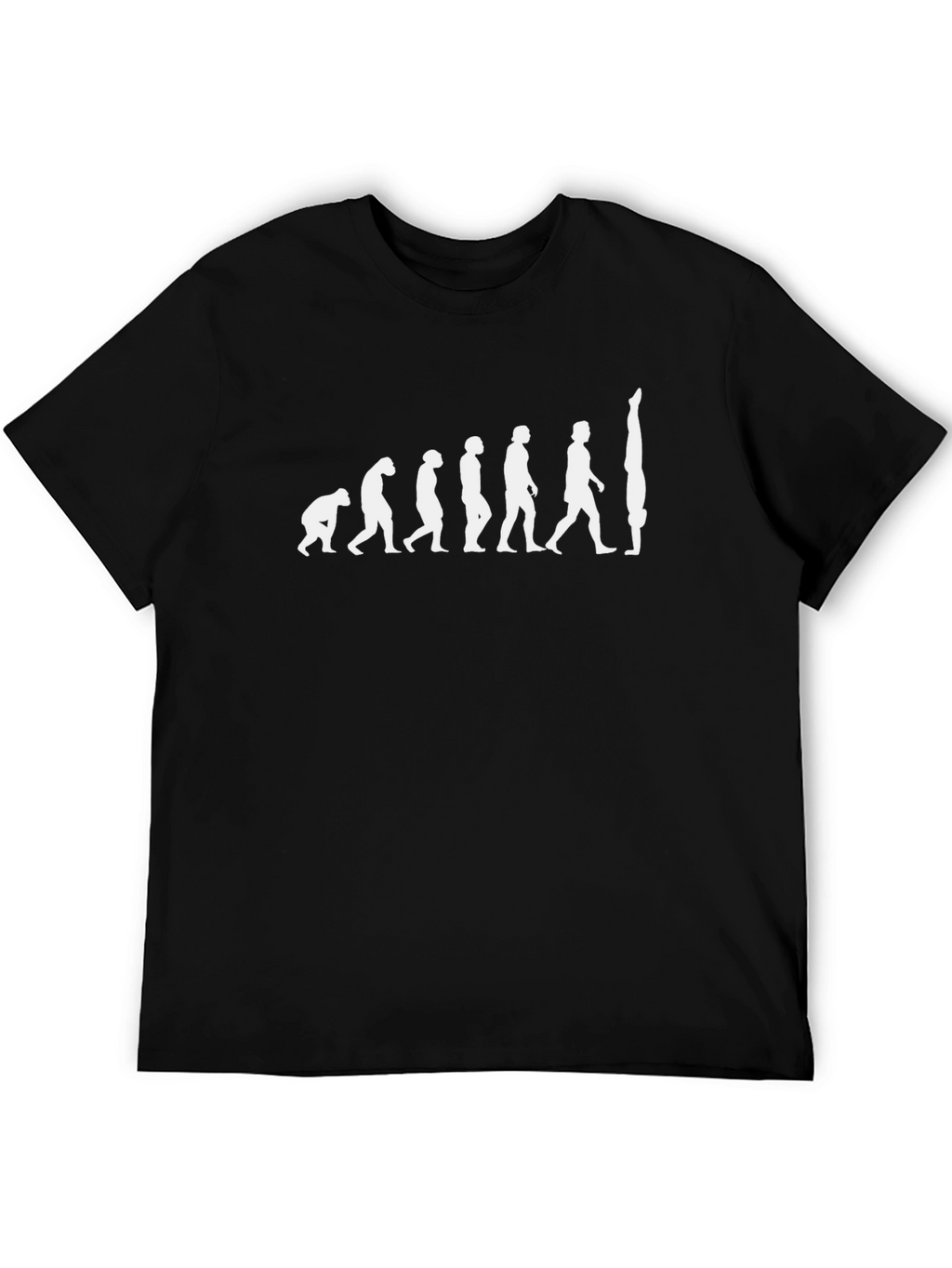Evolution of Gymnastics Black Cotton T-Shirt