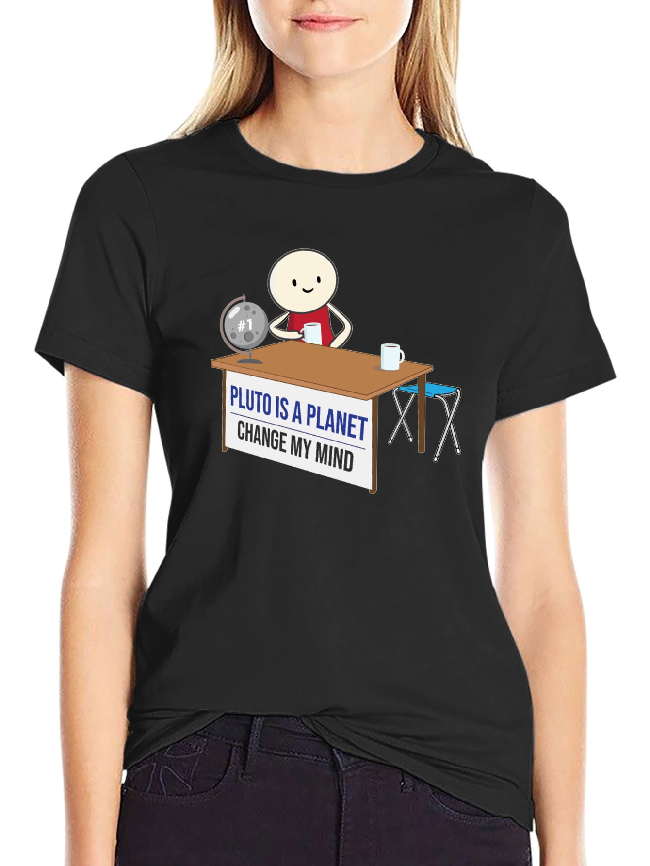 Pluto Is A Planet Change My Mind Graphic Tee