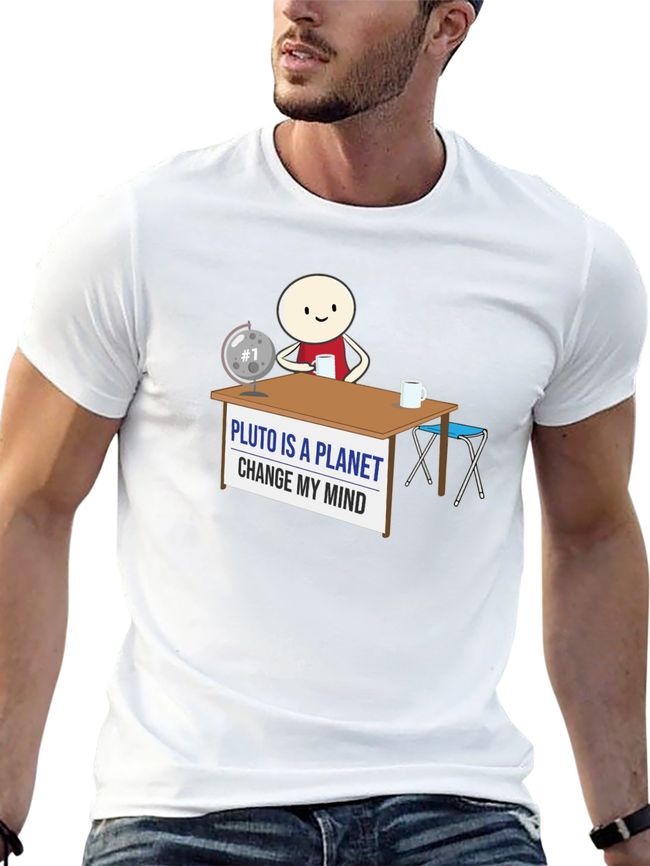 Pluto Is A Planet Change My Mind Graphic Tee