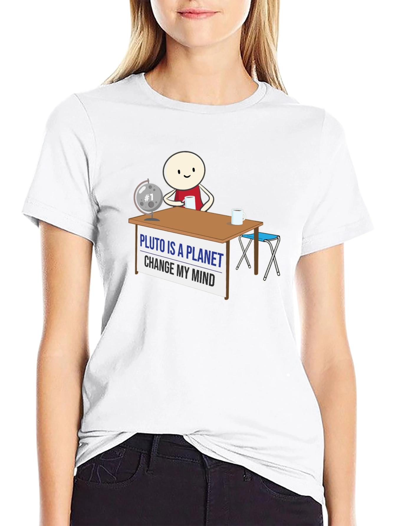 Pluto Is A Planet Change My Mind Graphic Tee