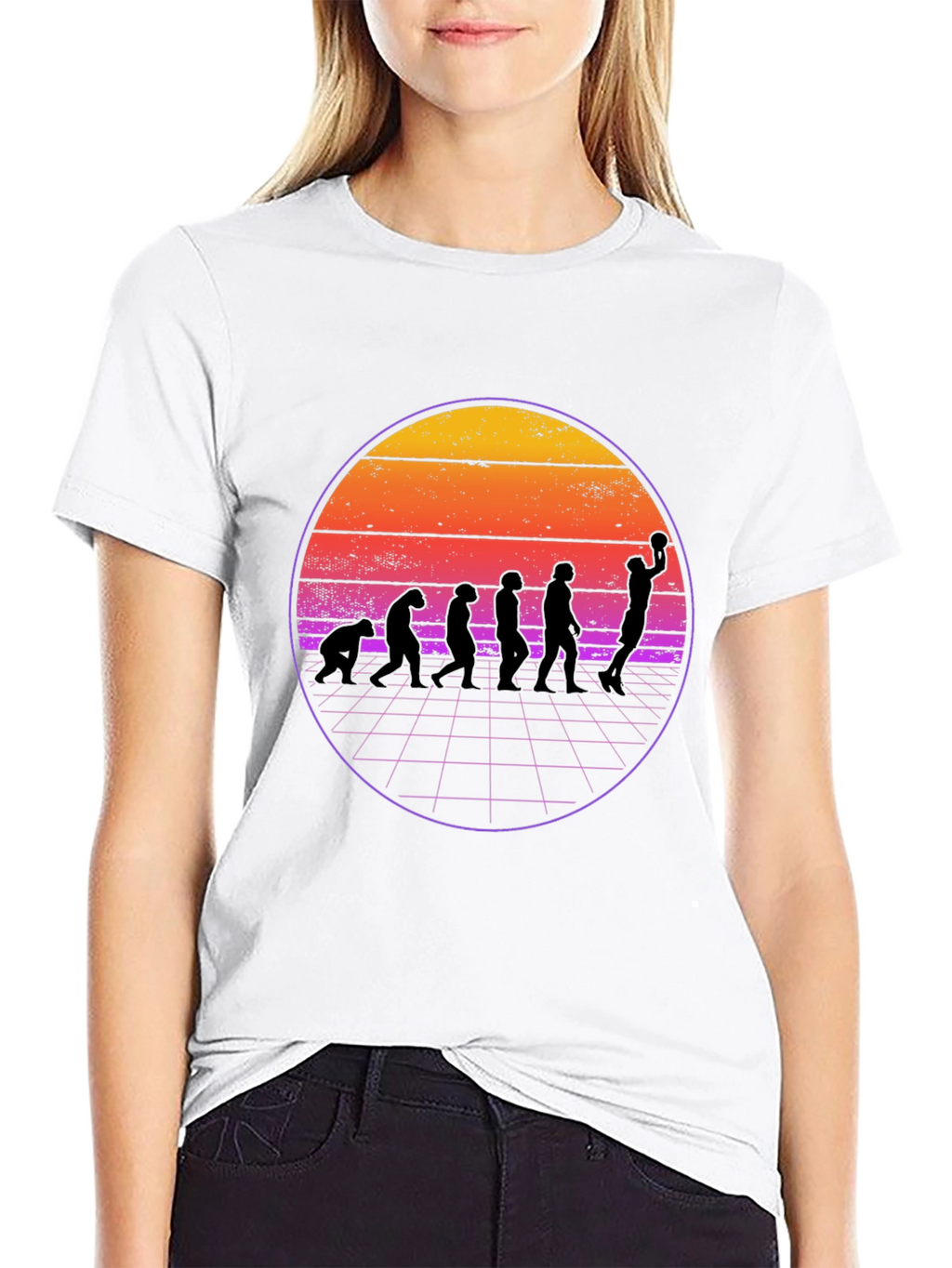 Retro Evolution Basketball T-Shirt
