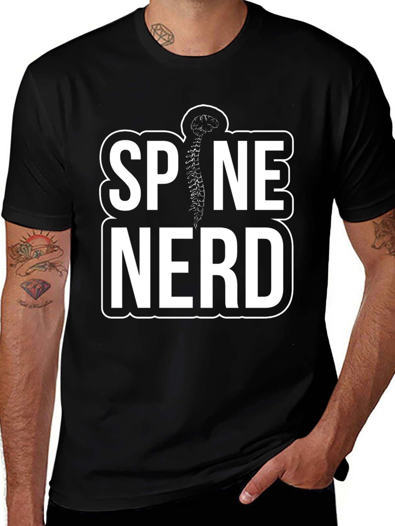 Spine Nerd T-Shirt: Anatomy Humor Tee